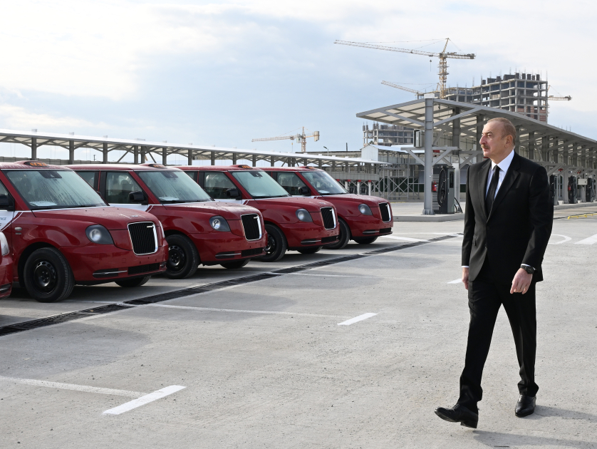 President Ilham Aliyev reviews operations of Zigh Electric Bus Depot (PHOTO/VIDEO)