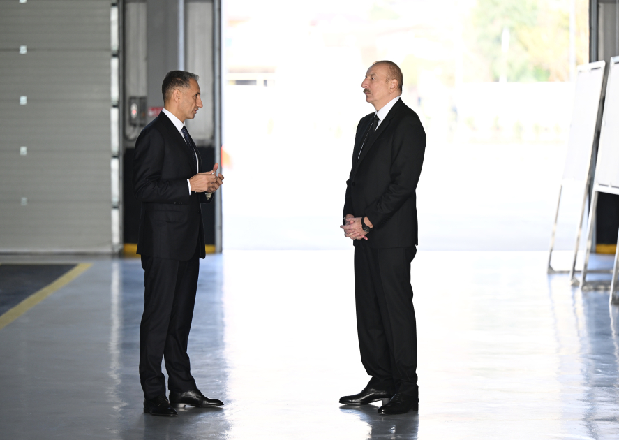 President Ilham Aliyev reviews operations of Zigh Electric Bus Depot (PHOTO/VIDEO)