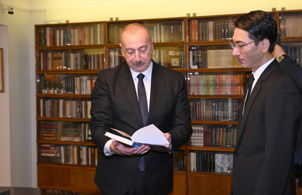 “Chinghiz Aitmatov” Order bestowed upon President Ilham Aliyev in Bishkek (PHOTO/VIDEO)