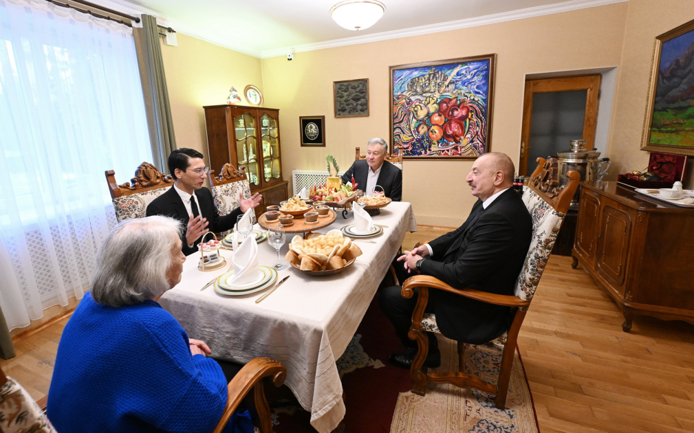 “Chinghiz Aitmatov” Order bestowed upon President Ilham Aliyev in Bishkek (PHOTO/VIDEO)