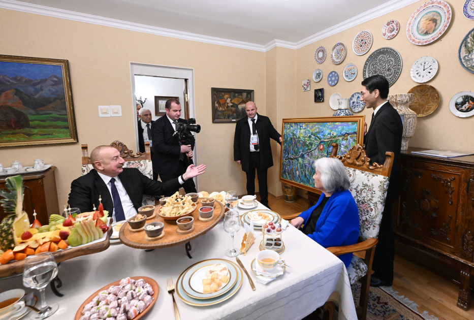 “Chinghiz Aitmatov” Order bestowed upon President Ilham Aliyev in Bishkek (PHOTO/VIDEO)