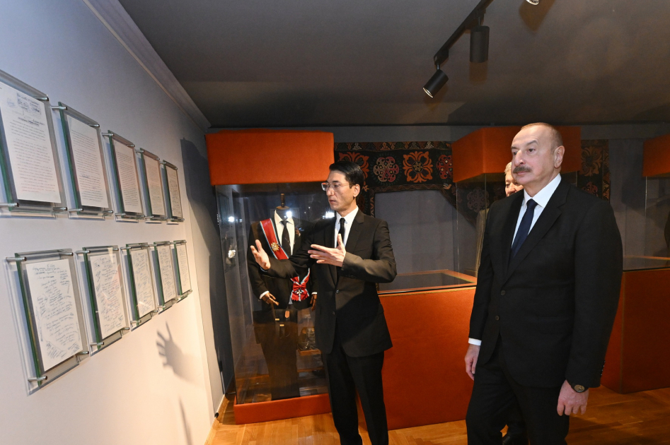 “Chinghiz Aitmatov” Order bestowed upon President Ilham Aliyev in Bishkek (PHOTO/VIDEO)