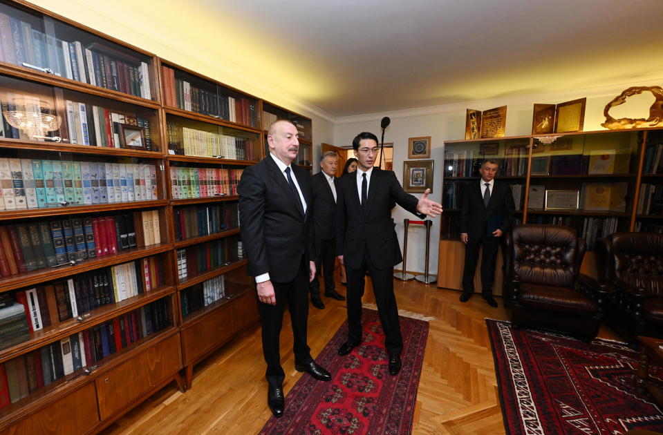 “Chinghiz Aitmatov” Order bestowed upon President Ilham Aliyev in Bishkek (PHOTO/VIDEO)