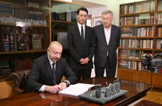 “Chinghiz Aitmatov” Order bestowed upon President Ilham Aliyev in Bishkek (PHOTO/VIDEO)