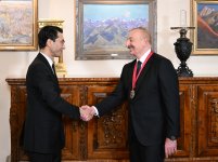 “Chinghiz Aitmatov” Order bestowed upon President Ilham Aliyev in Bishkek (PHOTO/VIDEO)