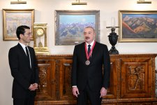 “Chinghiz Aitmatov” Order bestowed upon President Ilham Aliyev in Bishkek (PHOTO/VIDEO)