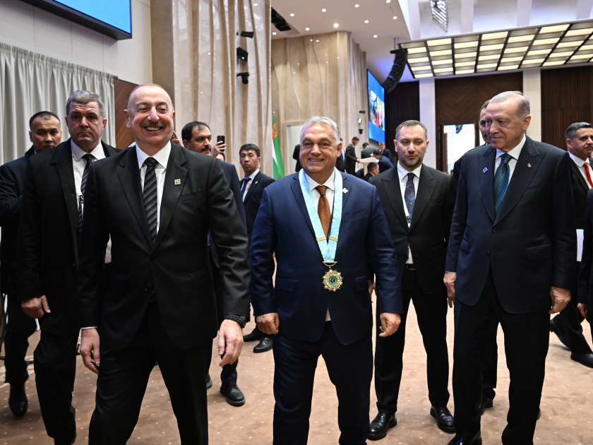 President Ilham Aliyev attends award ceremony for Hungary's PM in Bishkek (PHOTO/VIDEO)