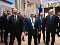 President Ilham Aliyev attends award ceremony for Hungary's PM in Bishkek (PHOTO/VIDEO)