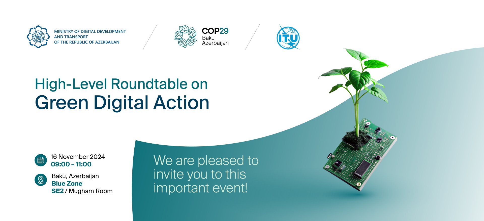 Azerbaijan plans to hold high-level roundtable on green digital action at COP29