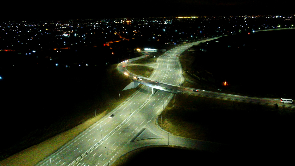 President Ilham Aliyev attends opening of new Boyukshor-Pirshagi highway (PHOTO/VIDEO)