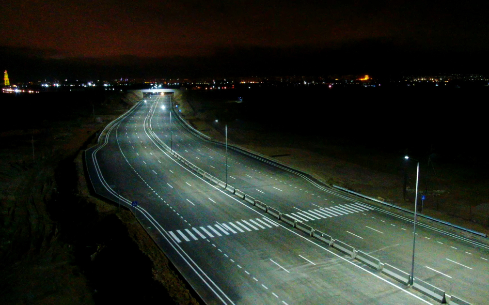 President Ilham Aliyev attends opening of new Boyukshor-Pirshagi highway (PHOTO/VIDEO)