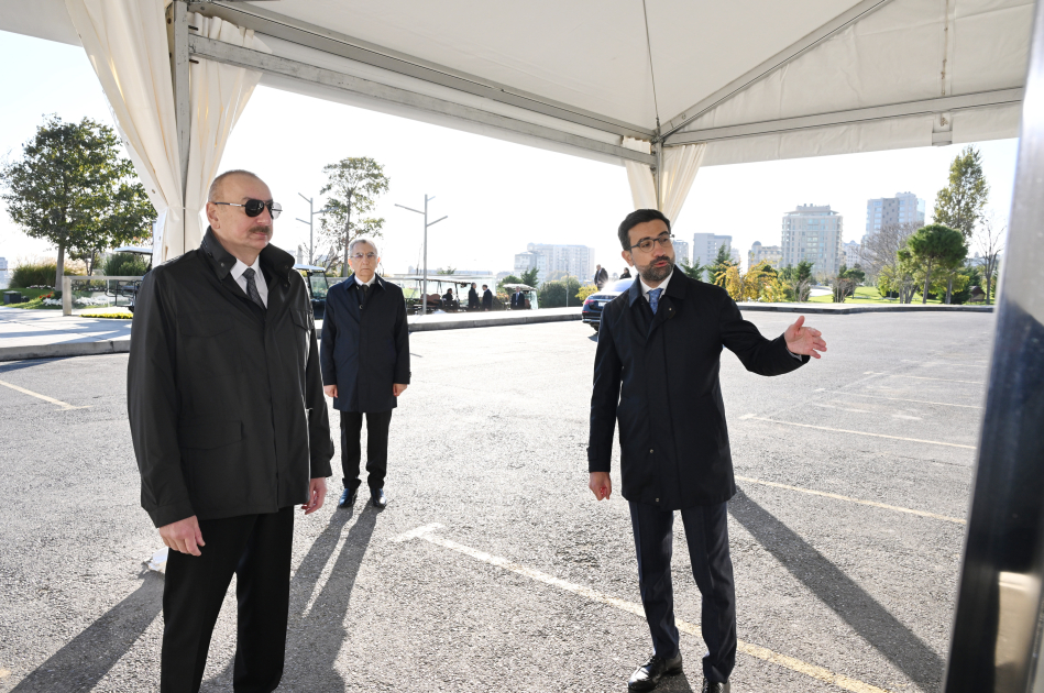 President Ilham Aliyev attends inauguration of third section of Central Park in Baku (PHOTO/VIDEO)