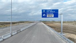 President Ilham Aliyev attends opening of new Boyukshor-Pirshagi highway (PHOTO/VIDEO)