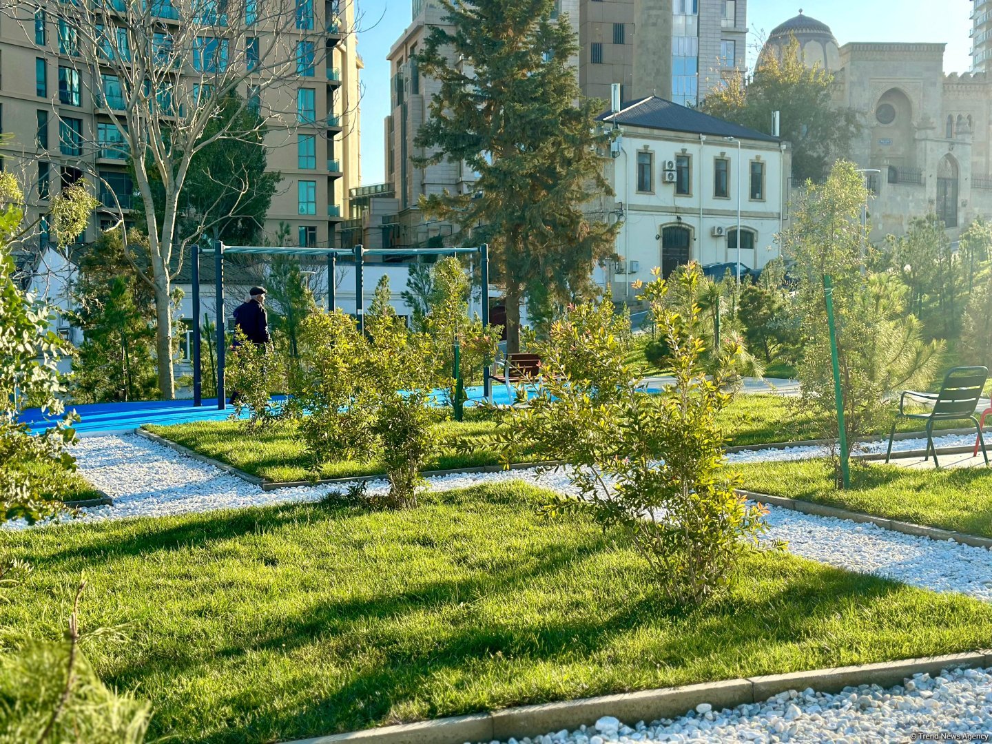 Azerbaijan airs photoshoot from third section of Central Park in Baku