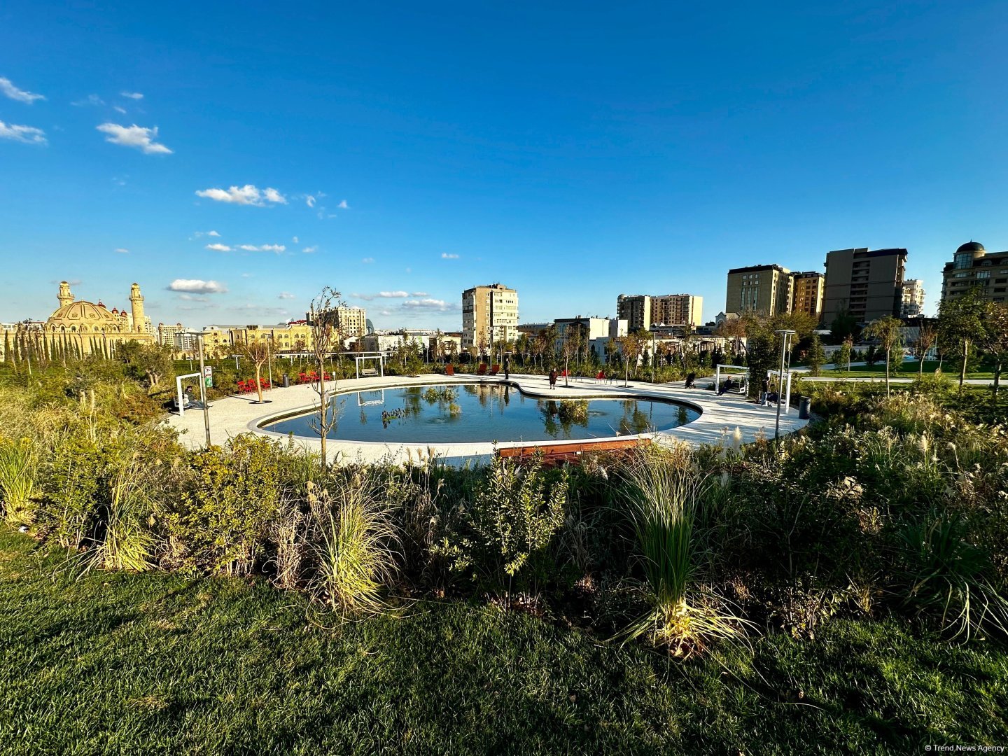 Azerbaijan airs photoshoot from third section of Central Park in Baku
