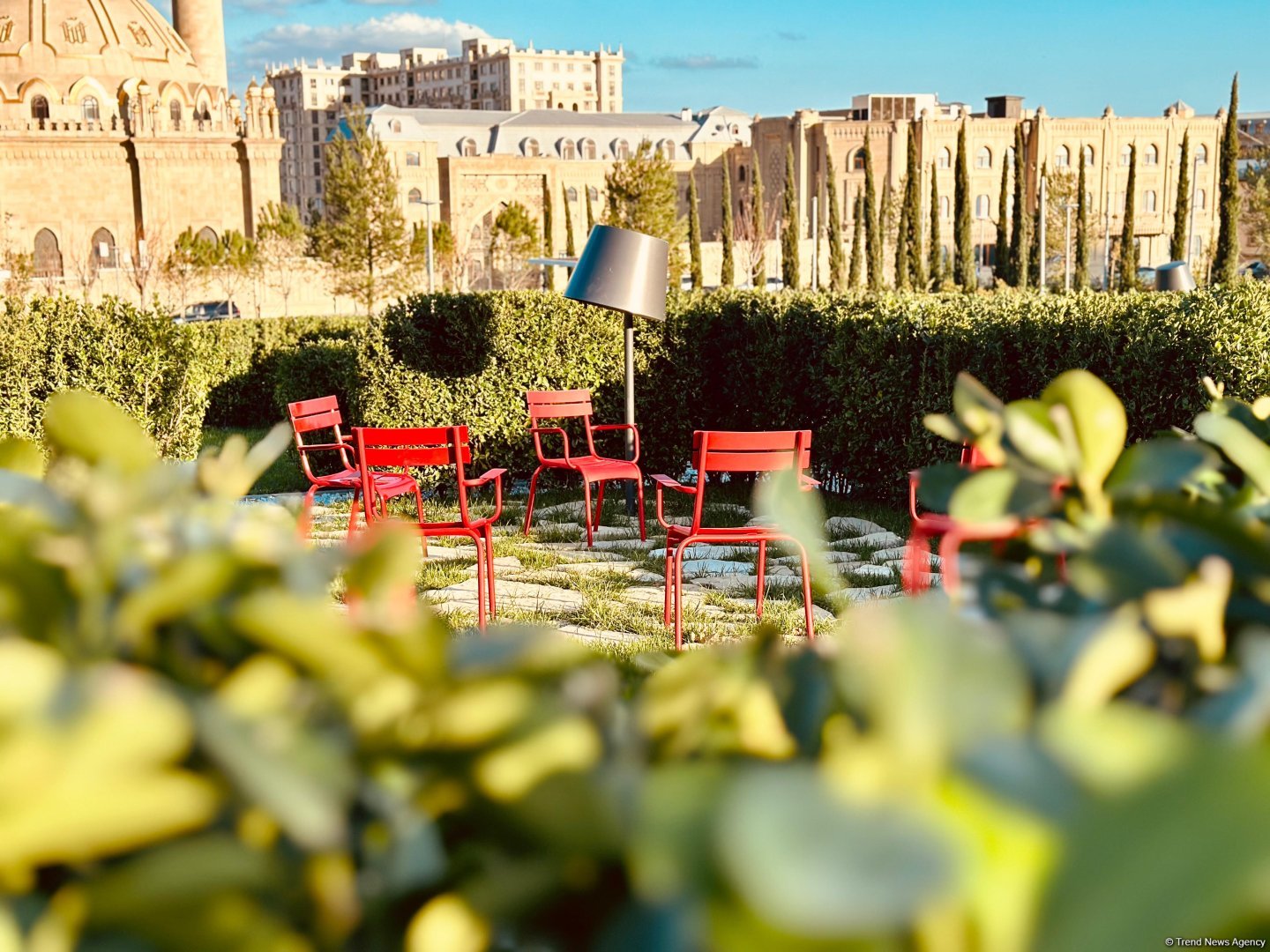Azerbaijan airs photoshoot from third section of Central Park in Baku