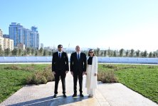 President Ilham Aliyev, First Lady Mehriban Aliyeva attend opening of Victory Park in Baku (PHOTO/VIDEO)