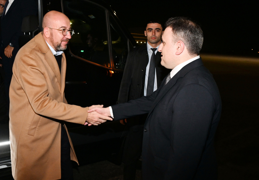 European Council President Charles Michel embarks on visit to Azerbaijan (PHOTO)