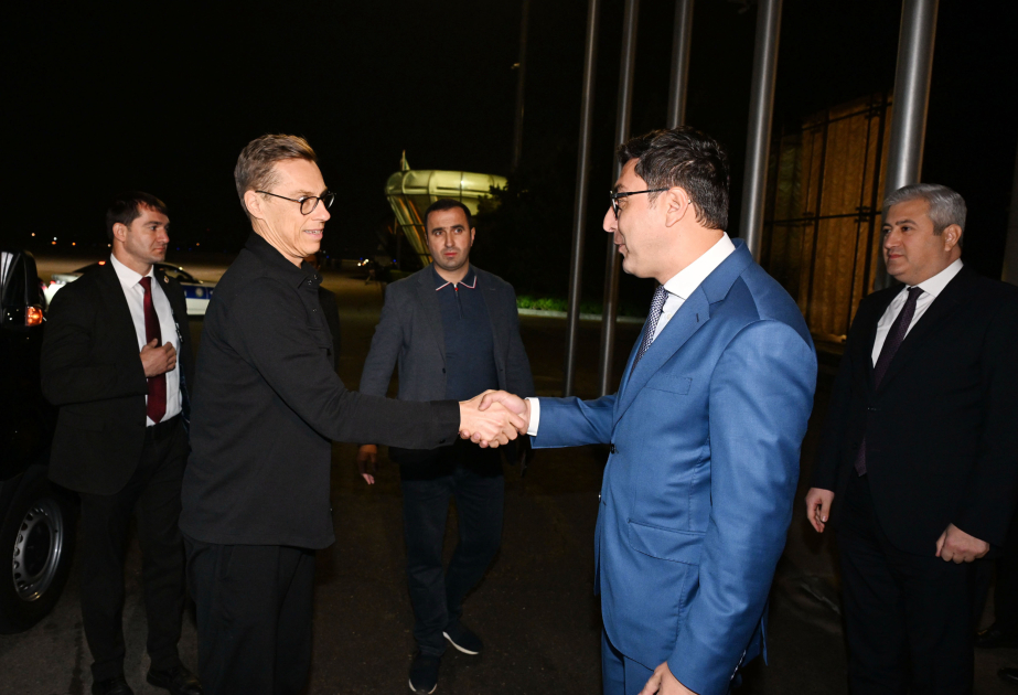Finland's President arrives in Azerbaijan to attend COP29