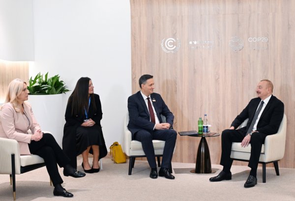 President Ilham Aliyev meets with Chairman and member of Presidency of Bosnia and Herzegovina (PHOTO/VIDEO)