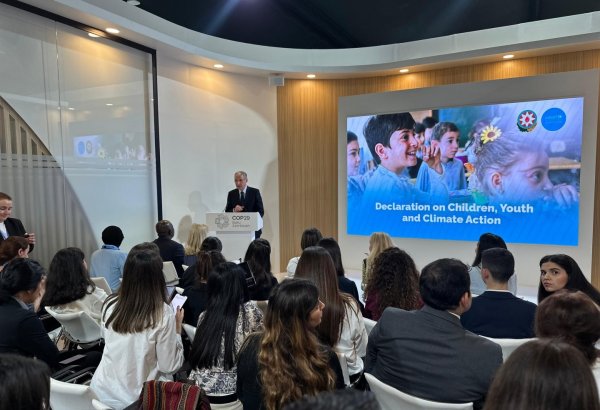 Azerbaijan inks Declaration on Children, Youth and Climate Action (PHOTO)