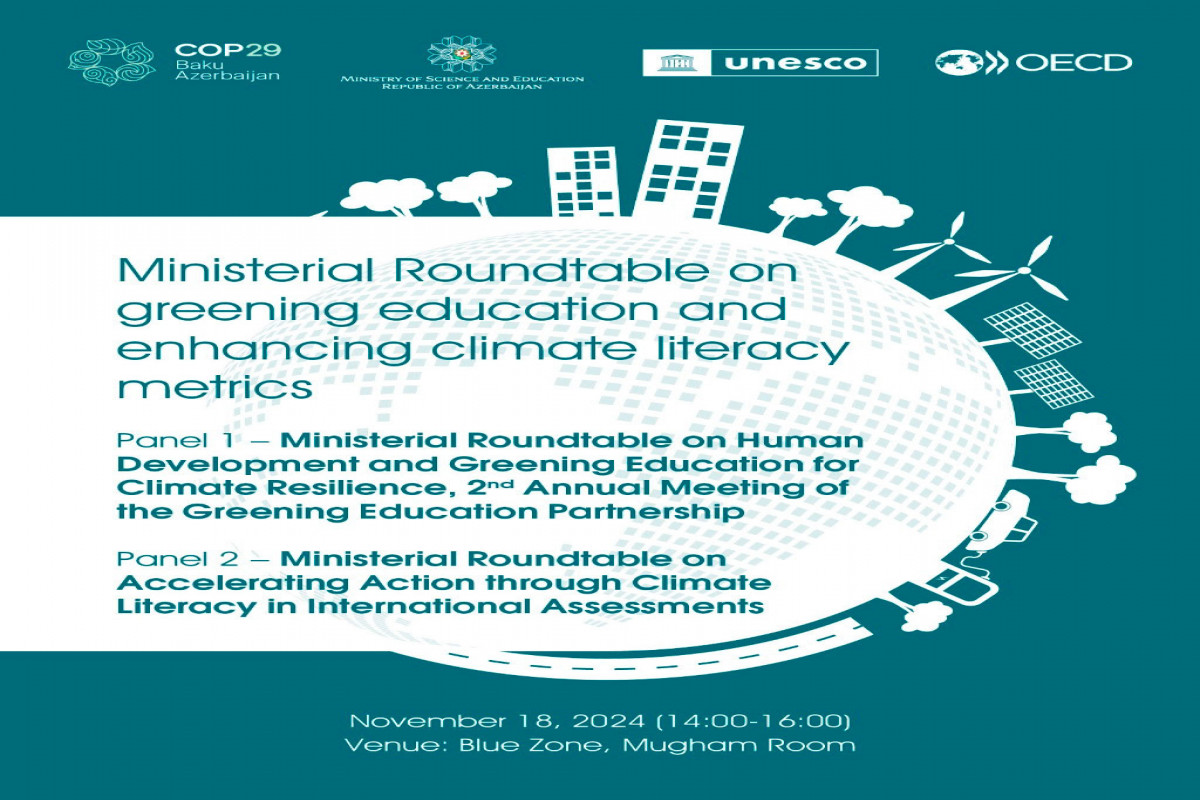 Azerbaijan's ministry of science and education declares themes for discussion at COP29