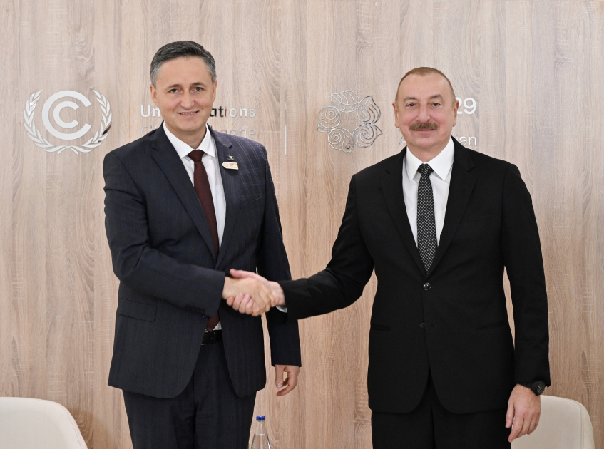 President Ilham Aliyev meets with Chairman and member of Presidency of Bosnia and Herzegovina (PHOTO/VIDEO)
