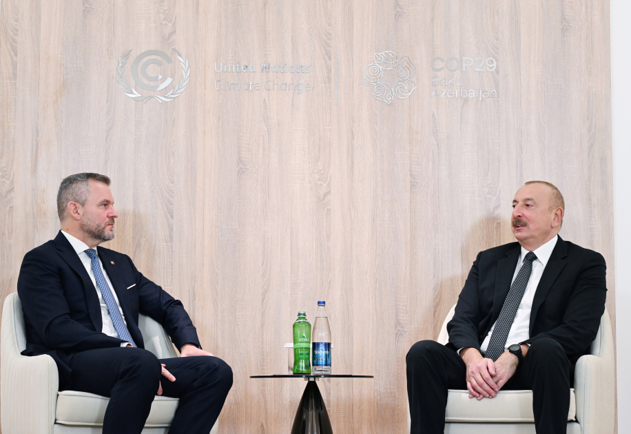 President Ilham Aliyev meets with President of Slovakia (PHOTO/VIDEO)