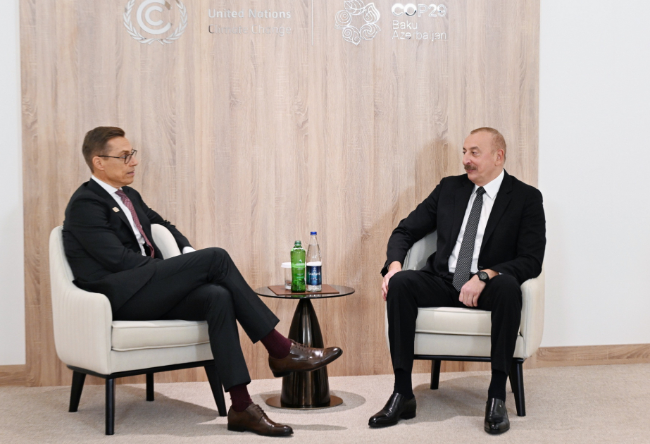 President Ilham Aliyev meets with President of Finland