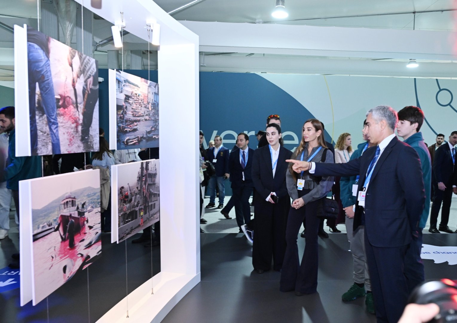 Vice-President of Heydar Aliyev Foundation Leyla Aliyeva and Head of Baku Media Center Arzu Aliyeva attend presentation of international project on protection of marine species (PHOTO)