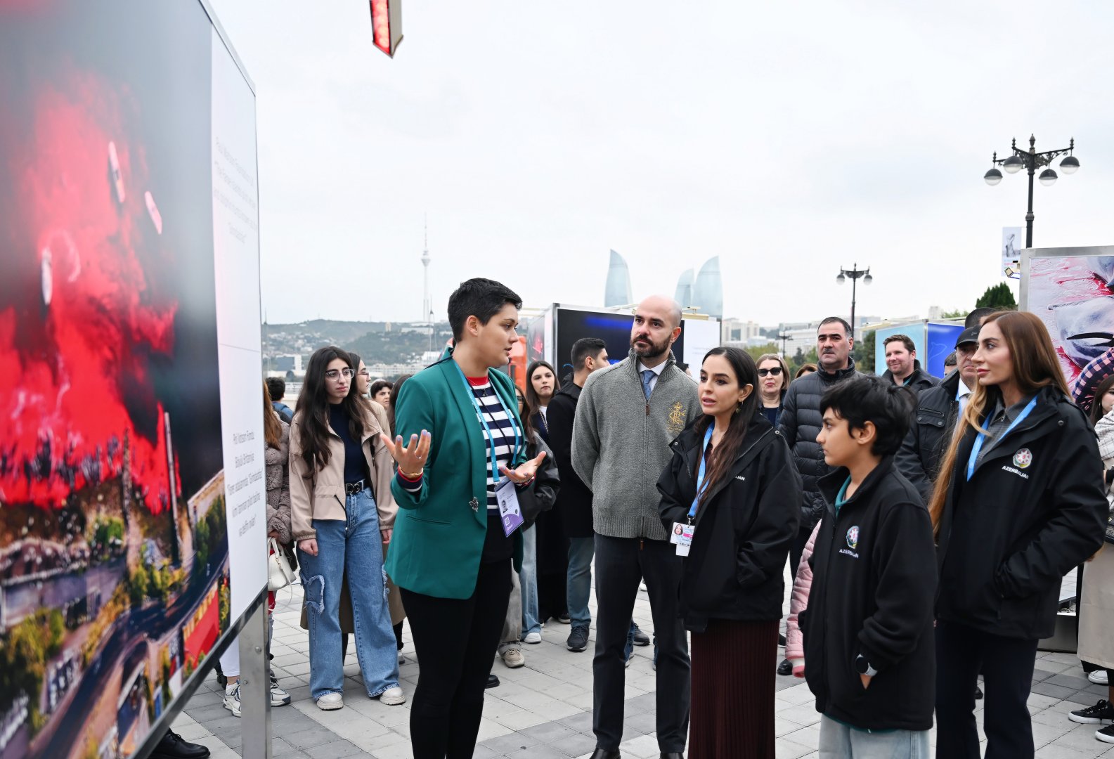Vice-President of Heydar Aliyev Foundation Leyla Aliyeva and Head of Baku Media Center Arzu Aliyeva attend presentation of international project on protection of marine species (PHOTO)
