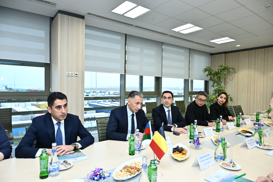 Belgian PM visits Azerbaijan's Baku International Sea Trade Port (PHOTO)