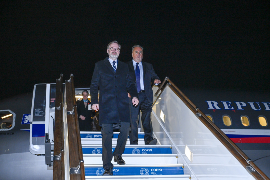 Czech Prime Minister arrives in Azerbaijan to attend COP29 (PHOTO)