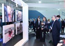Vice-President of Heydar Aliyev Foundation Leyla Aliyeva and Head of Baku Media Center Arzu Aliyeva attend presentation of international project on protection of marine species (PHOTO)