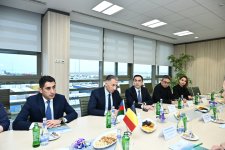 Belgian PM visits Azerbaijan's Baku International Sea Trade Port (PHOTO)