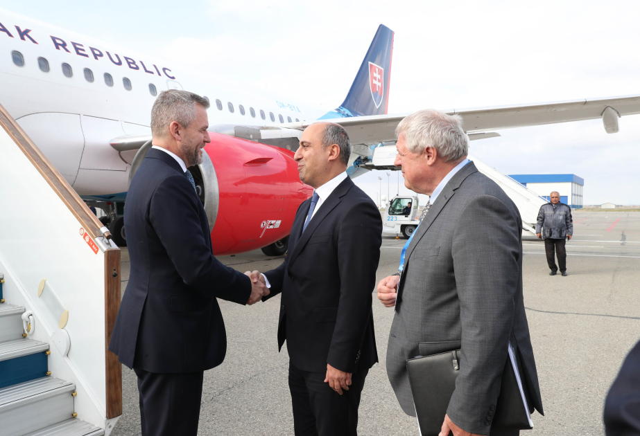 President of Slovakia arrives in Azerbaijan to attend COP29 (PHOTO)
