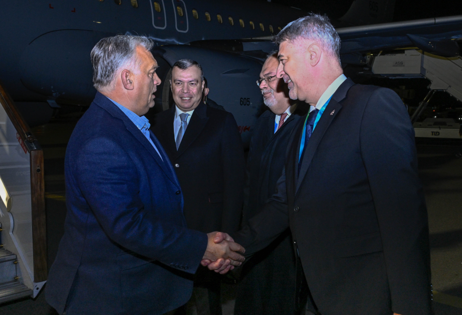 Hungarian PM arrives in Azerbaijan to participate in COP29