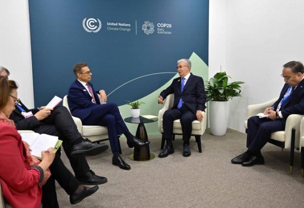 Kazakhstan views Finland as steadfast partner in EU arena – Tokayev at COP29 (PHOTO)