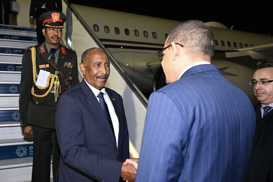 Chairman of the Sovereign Council of Sudan begins visit to Azerbaijan (PHOTO)