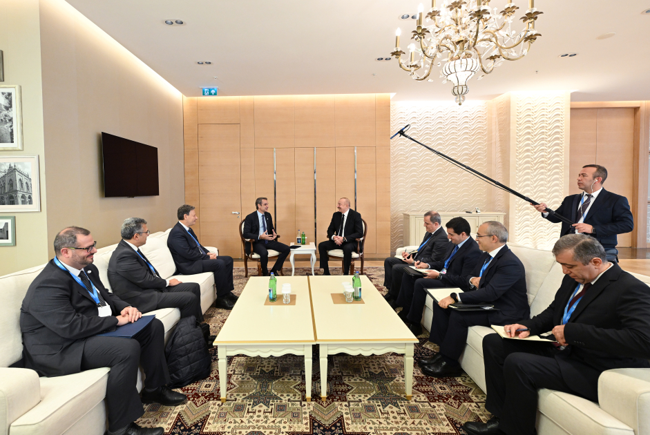 President Ilham Aliyev meets with Prime Minister of Greece (PHOTO/VIDEO)