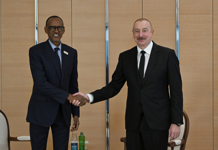 President Ilham Aliyev meets with President of Rwanda (PHOTO/VIDEO)