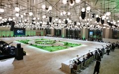 President Ilham Aliyev, First Lady Mehriban Aliyeva attend reception in honor of heads of state and government attending opening ceremony of World Leaders Climate Action Summit at COP29 (PHOTO)