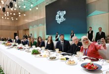 President Ilham Aliyev, First Lady Mehriban Aliyeva attend reception in honor of heads of state and government attending opening ceremony of World Leaders Climate Action Summit at COP29 (PHOTO)