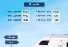 Azerbaijan Railways schedules extra train services for Baku-Agstafa-Baku route (PHOTO)