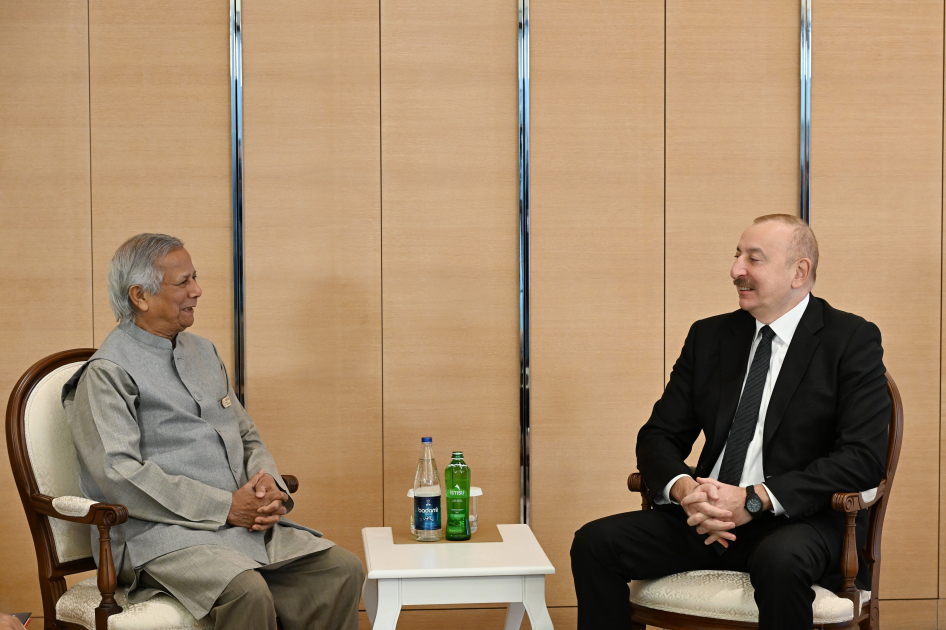 President Ilham Aliyev meets with Chief Adviser to Interim Government of Bangladesh (PHOTO/VIDEO)