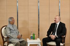 President Ilham Aliyev meets with Chief Adviser to Interim Government of Bangladesh (PHOTO/VIDEO)