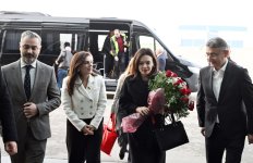 Albanian parliament speaker arrives in Azerbaijan to participate in COP29 (PHOTO)