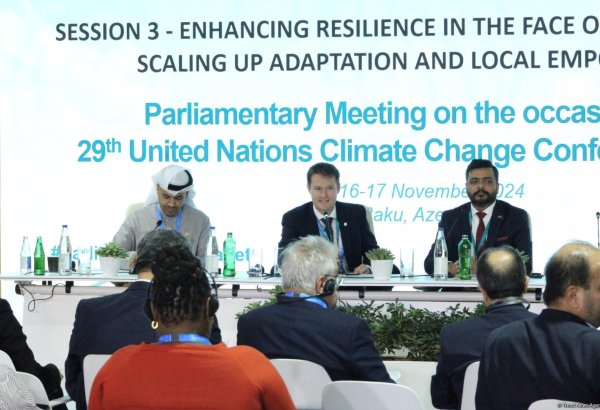 COP29 parliamentary meeting hosts session on boosting resilience in face of climate change (PHOTO)