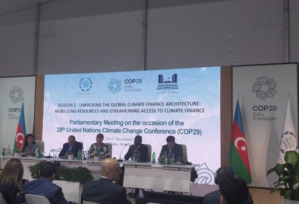COP29 parliamentary meeting hosts session debating global climate finance architecture