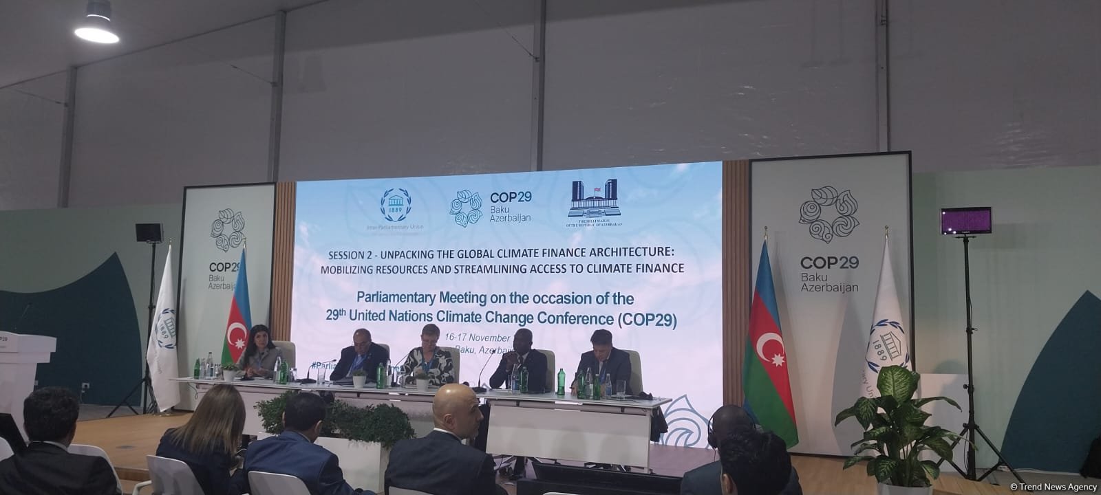 COP29 parliamentary meeting hosts session debating global climate finance architecture